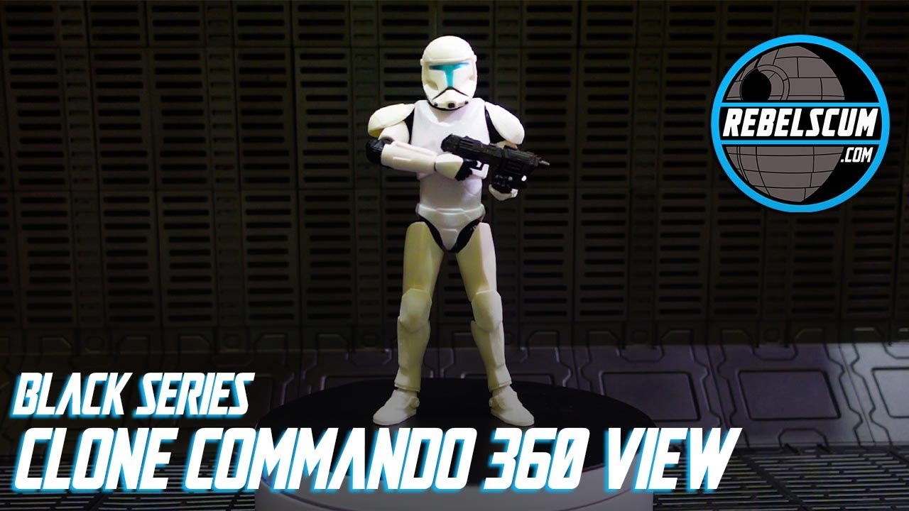 Star Wars Black Series Clone Commando Action Figure 360 View