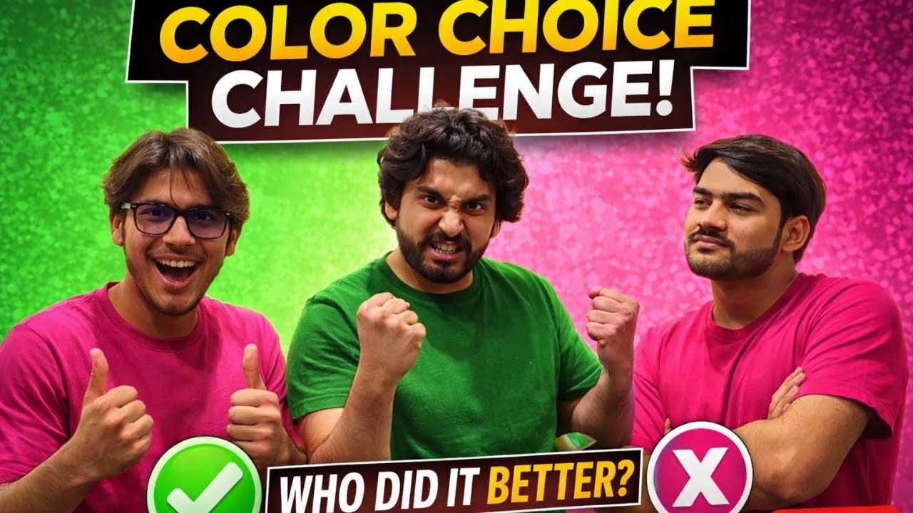 Color Choice Challenge 🎨 | Green vs Pink 😱 | End Tak Zaroor Dekhna!
