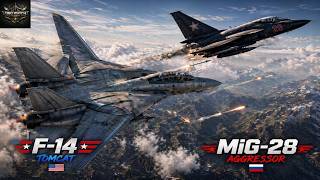 F-14 vs MiG-28 Day 12-10   Weapons Free Dogfight in VR | DCS World