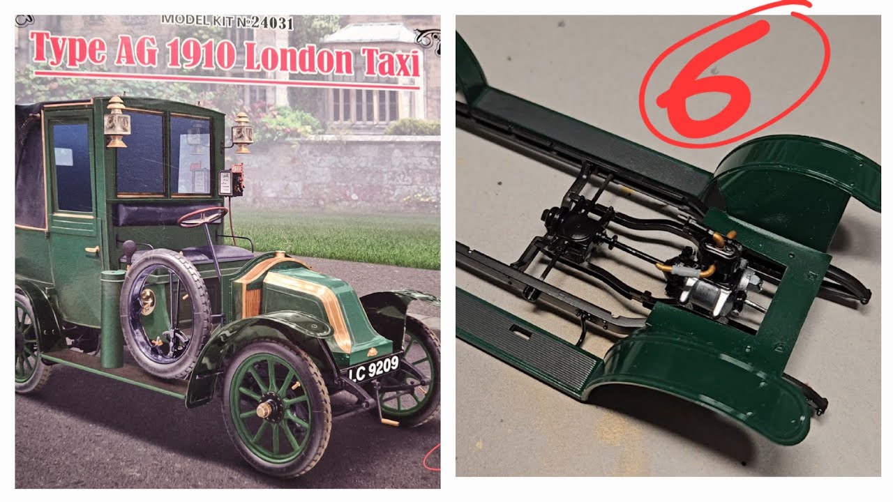 6️⃣RENAULT 1910 TYPE AG (..LONDON TAXI ..) ICM 1/24 scale