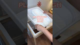 How to hack a play-dough table. #shorts #ikeahack #diytable #momhack