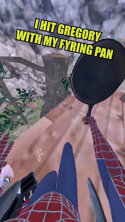 Spider-Man VR smacks Gregory from FNAF #vr #gaming #boneworksvr #spiderman