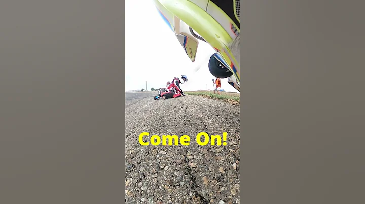 Kart flipped then caught on fire! #gokart #racing #shorts