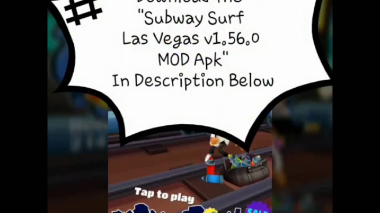 Subway Surfers 1.56.0 apk Las Vegas Modded (Unlimited Keys Coins Unlocked)