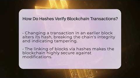 How Do Hashes Verify Blockchain Transactions? - CryptoBasics360.com