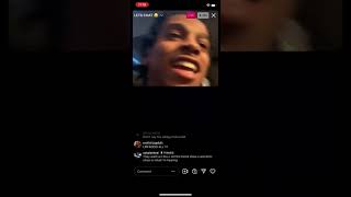 Cblu live talkin shyt and talkin abt dthang 17 tickets 😭😭🤣🤣 and smokin on rah rah