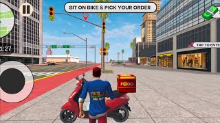 Fast Food Delivery Simulator – Pizza Bike Delivery in Busy City (Android Gameplay) screenshot 3