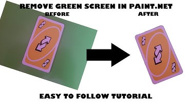 Paint.NET Green Screen Tutorial | How to remove green screen from image in Paint.NET (PDN)