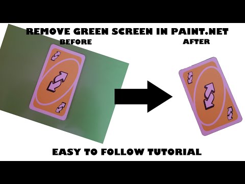 Paint.NET Green Screen Tutorial | How to remove green screen from image in Paint.NET (PDN)
