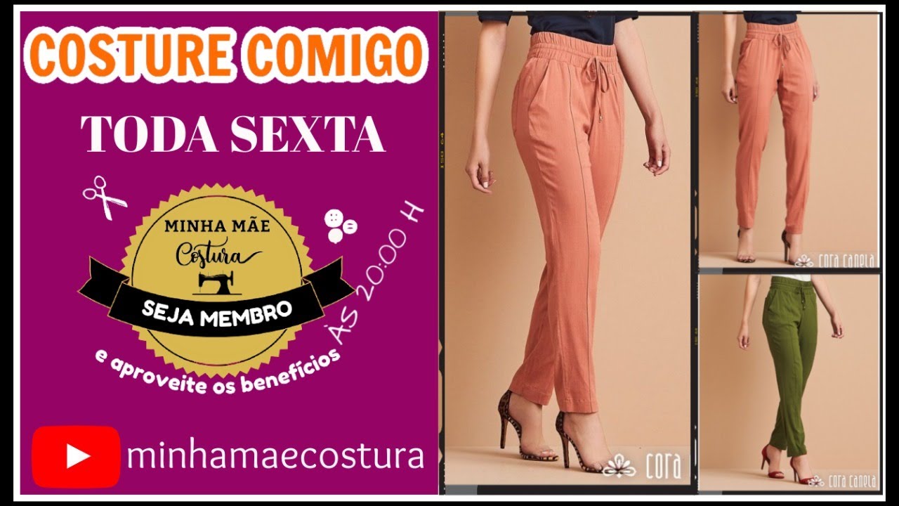 CALÇA JOGGER COM ELASTICO