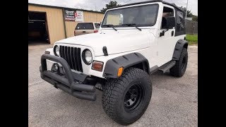 1997 JEEP Wrangler TJ White Raptor  EZCUstom4x4.com  EZJEEPS
