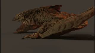 Rodan walk cycle | Blender 3D animation