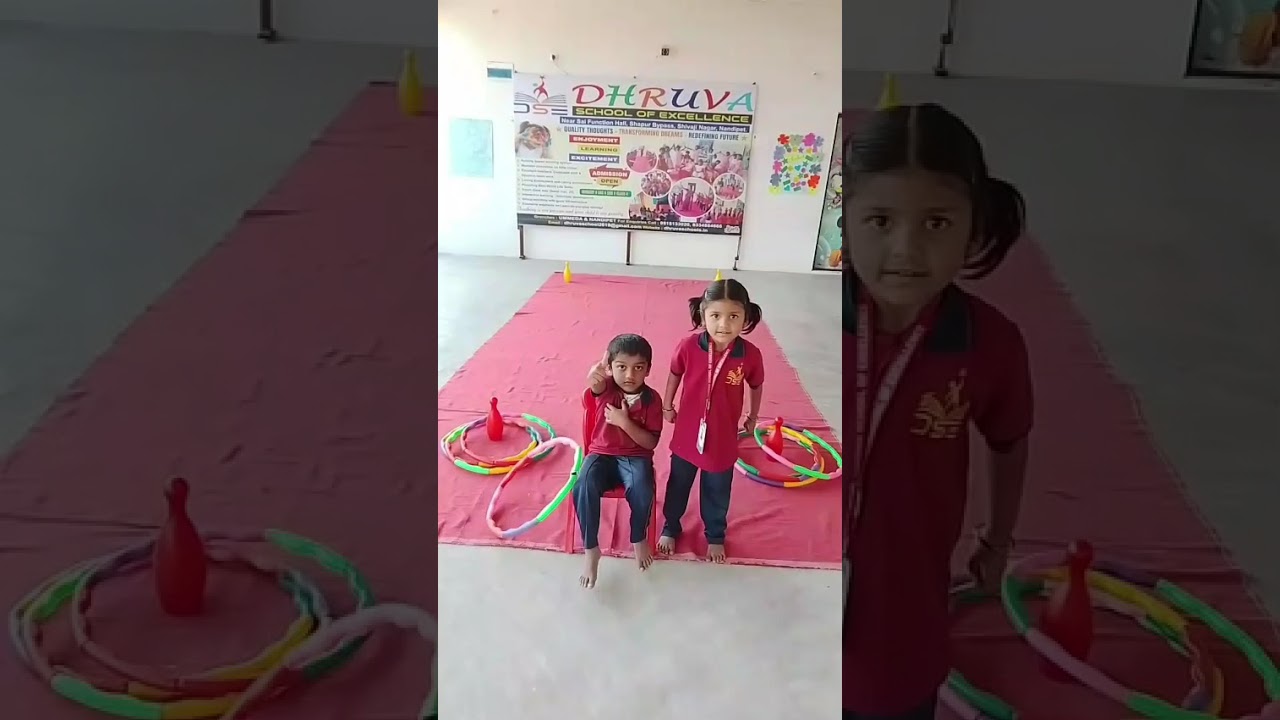 Rings and Pins game by Dhruva's little champs. Concentration and focus increase activity.
