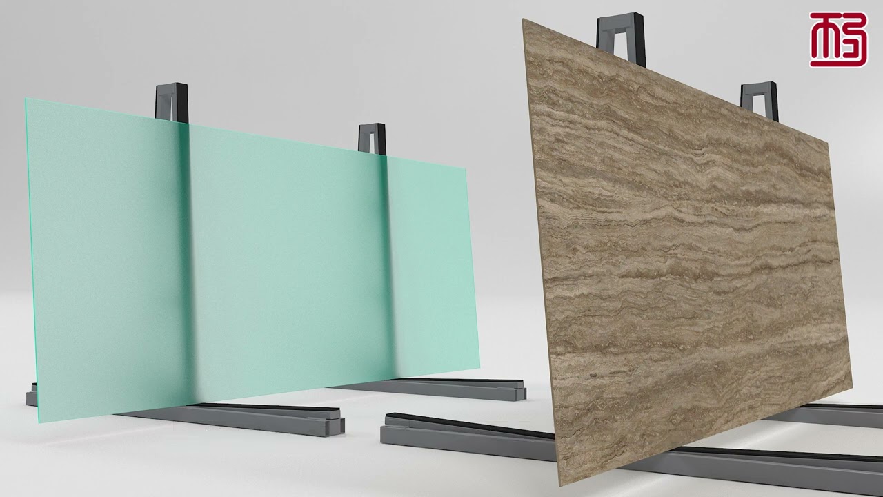 Double-sided heavy granite transportation Frame rack for warehouse storage and display