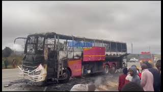 Stallion Bus catches fire.