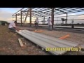 prefabricated steel structure warehouse workshop construction video