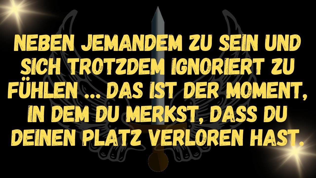 Neben jemandem zu sein und sich trotzdem ignoriert zu fühlen … das ist der Moment, in dem du merkst,