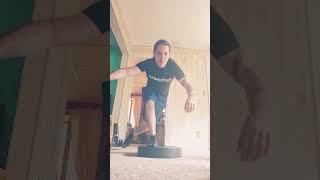 bodyweight weight plate assisted 1 leg dragon pistol squats practice