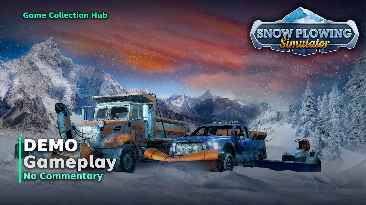 Snow Plowing Simulator Demo - Gameplay (No Commentary) - YouTube