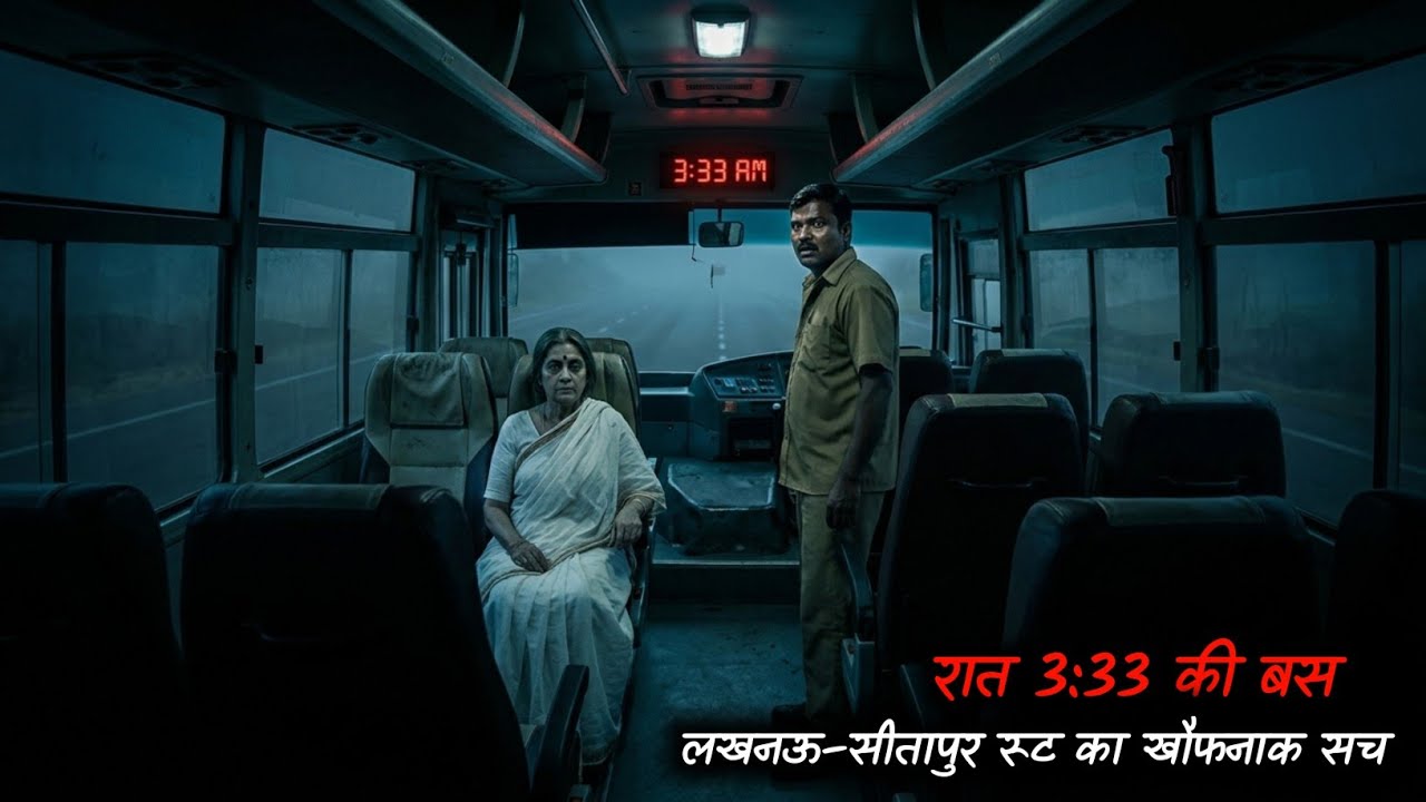 रात 3:33 की बस 😱 | लखनऊ–सीतापुर रूट का खौफनाक सच | हर स्टॉप पर वही औरत | Bhoot FM 