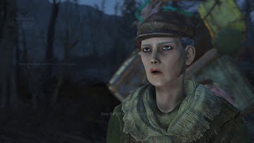 Fallout 4 - Bugs and Oddities - a rare random encounter - a trader and its pack brahmin