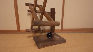 古いかせあげ機にカウンターをつけてみる - YouTube