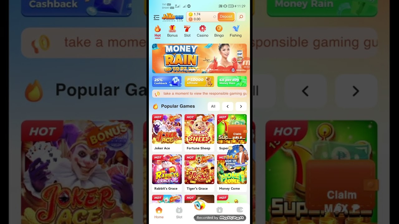 JUAN365 new app bonus cashback up to 25%