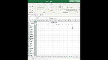 Excel: atur supaya ukuran KOLOM SAMA #exceltips #exceltutorial #exceltest #latihanexcel # #excel