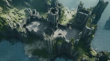 D&D | Castle Ruins Part 3 | Animated Battle Maps