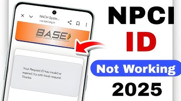Your Request ID has invalid or expired, try with fresh request.Thanks Npci Problem 