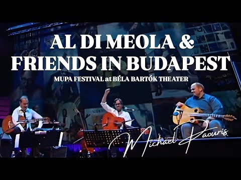 AL DI MEOLA, MICHAEL PAOURIS, JUAN CARMONA in Budapest at Hungary’s National TV at Mupa Festival