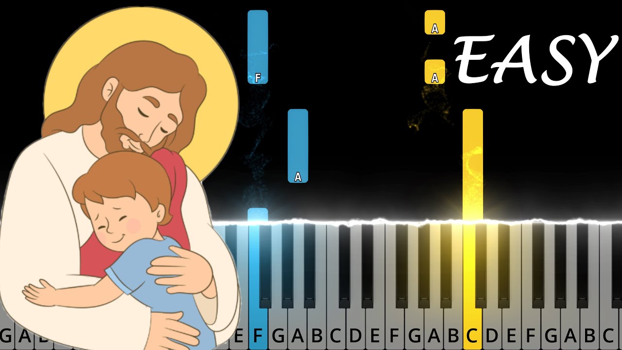 Jesus Loves Me | EASY PIANO TUTORIAL + SHEET MUSIC by Andantino [4K ...