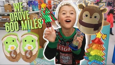 WE DROVE 600 MILES TO BLACK FRIDAY SHOP AT FIVE BELOW,TARGET, AND WALMART 🤯🎄*FIDGETS/SQUISHMALLOWS