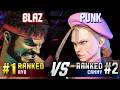 SF6 ▰ BLAZ (#1 Ranked Ryu) vs PUNK (#2 Ranked Cammy) ▰ High Level Gameplay