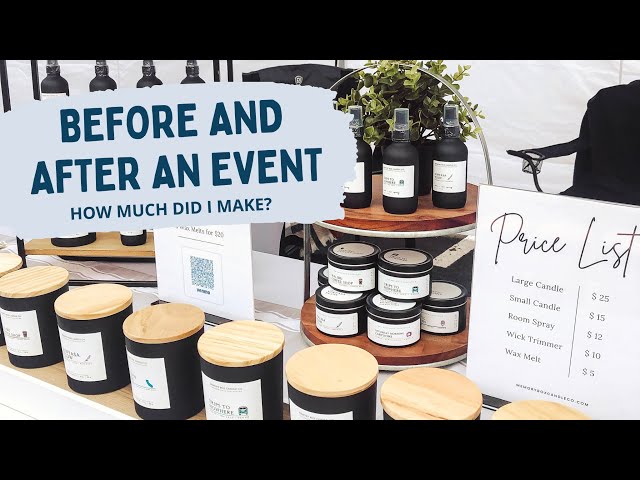 CANDLE BUSINESS CRAFT SHOW VLOG 