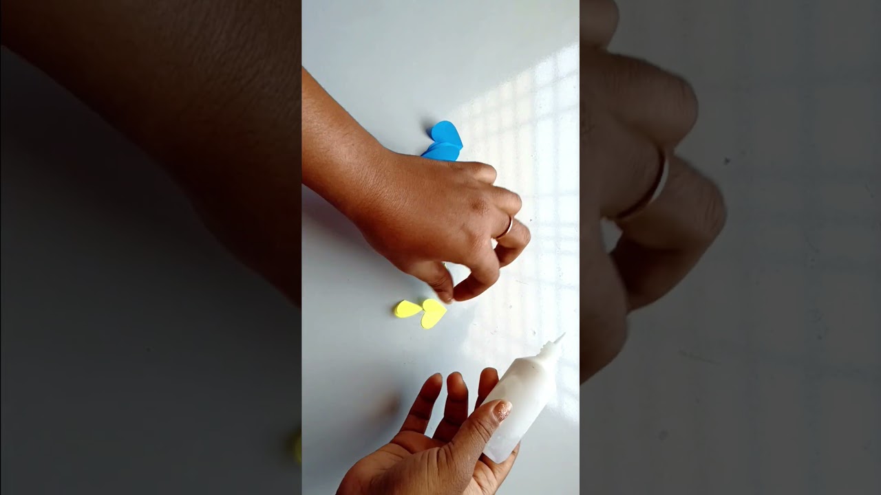 Blue and yellow Mothers day card idea | easy mother's day card | simple greeting card | card 