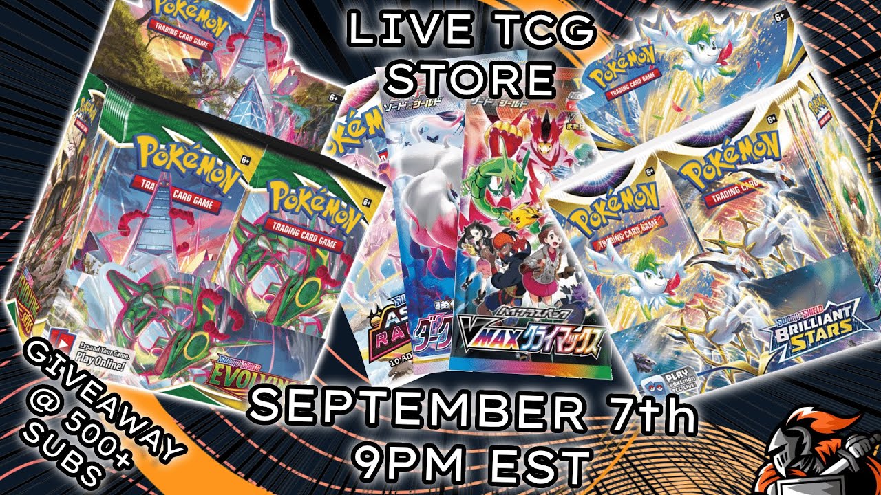 BIG POKEMON RESTOCKS *LIVE* TCG STORE !store !giveaway YouTube