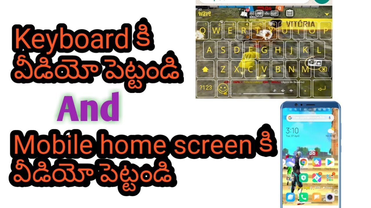 How to set live wallpaper for Android in Telugu /Set wave keyboard ,Live wallpaper pro app in telugu