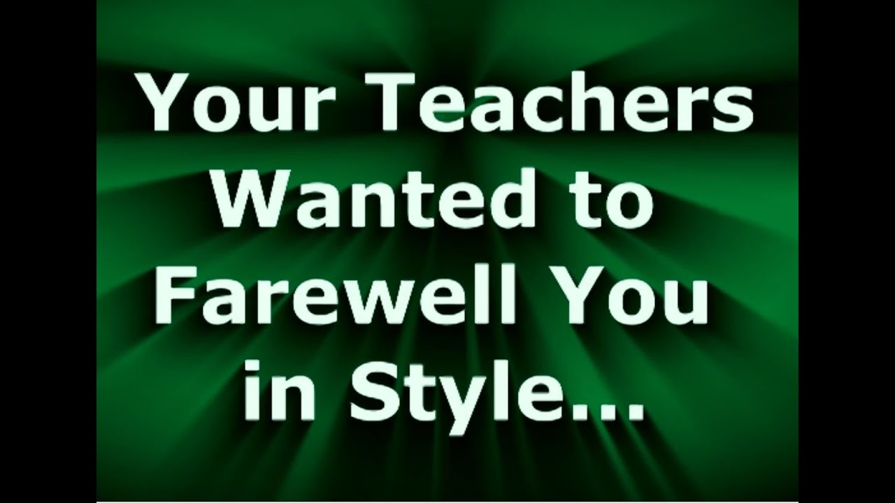 2012 - NDSHS Year 12 Teacher Farewell Dance