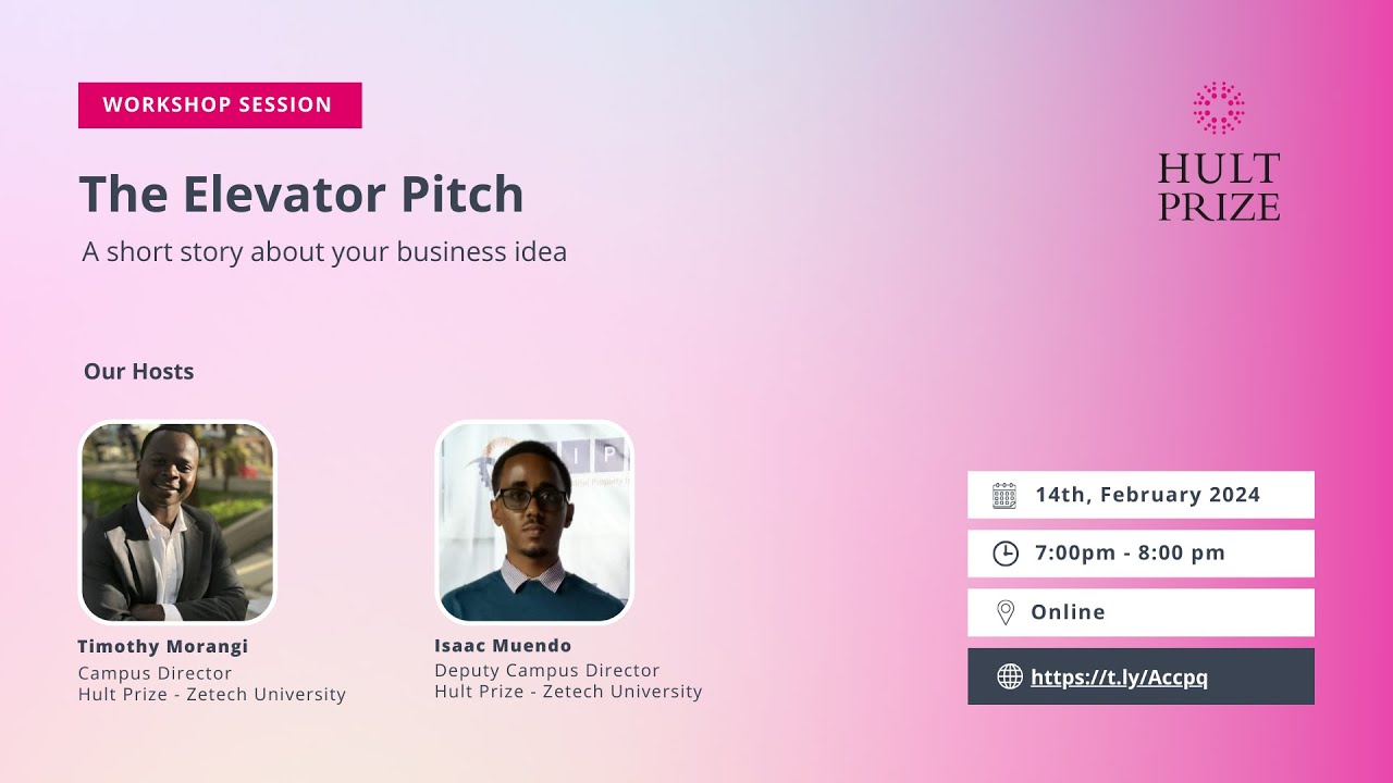 OnCampus Program Workshop 3: The Elevator Pitch - YouTube