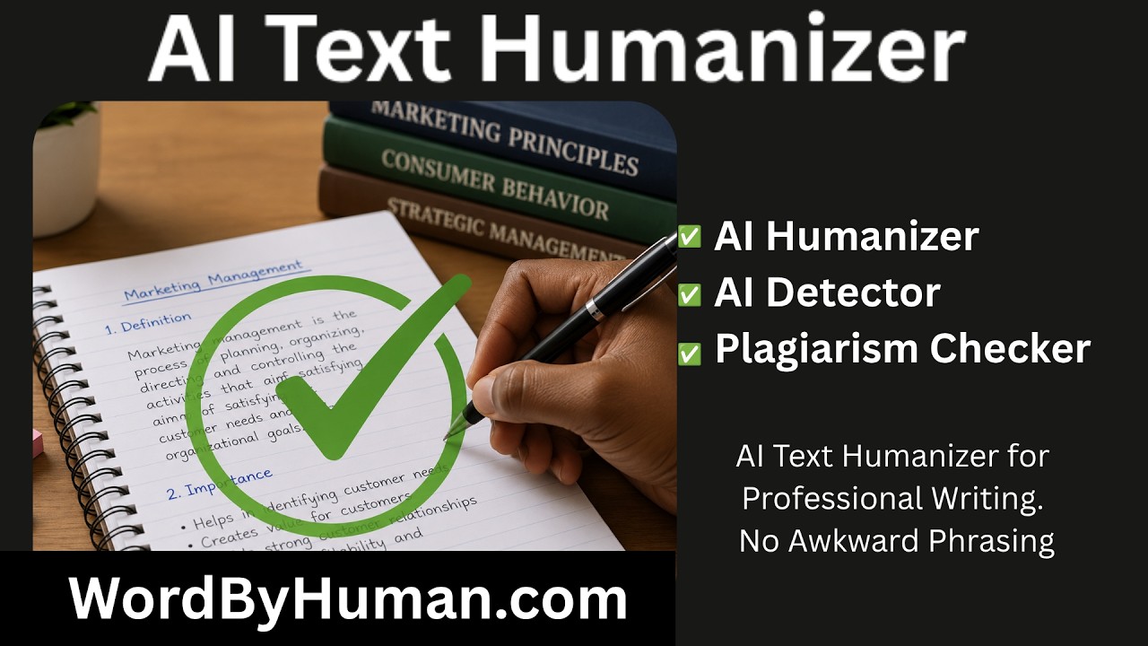 AI Text Humanizer and Plagiarism Checker that Works.