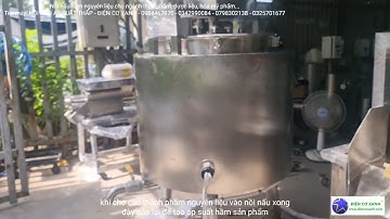 Nồi nấu hầm áp suất, hầm nấu củ quả, thực phẩm, dược liệu, ủ nguyên liệu - Điện Cơ Xanh - 0984467870