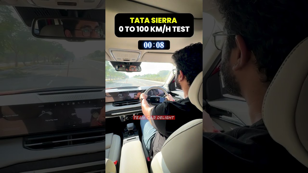 Tata Sierra 0 to 100 kmh test