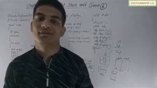 Class 12 Computer Science Chapter 10 Link list Stack and Queue (Video 6)