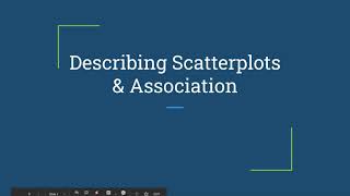 Scatterplots & Association