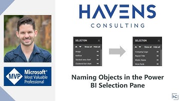 Naming Objects in the Power BI Selection Pane