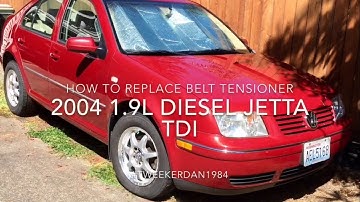 How to replace belt tensioner on Jetta TDI turbo diesel 1.9L