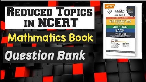 Educart Question Bank Book Mathematics Standard Class 10 Reduced Syllabus for mathematics 2021