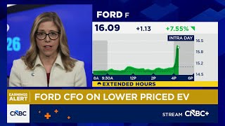 Ford CFO Sherry House talks earnings as stock pops in extended trading
