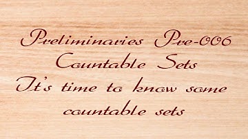Countable sets Z, Q, N×N